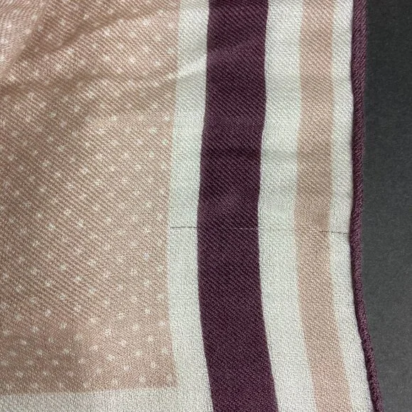 NWT Authentic Loro Piana Cashmere Silk Square Scarf Polka Dot - Picture 15 of 16